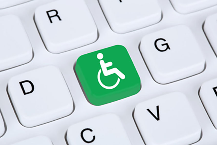 knop rolstoel icoon toetsenbord