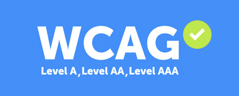 WCAG logo level A, AA en AAA